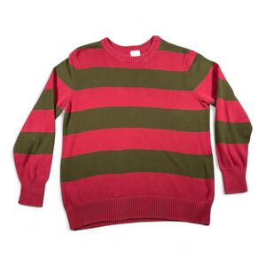 Freddy Krueger Sweater Adult MEDIUM Red Nightmare Elm Street Halloween Costume